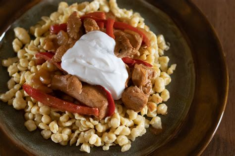 Quick And Easy Chicken Paprikash With Homemade Spaetzle