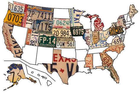 A map of every US state licence plate I have so far. : r/MapPorn