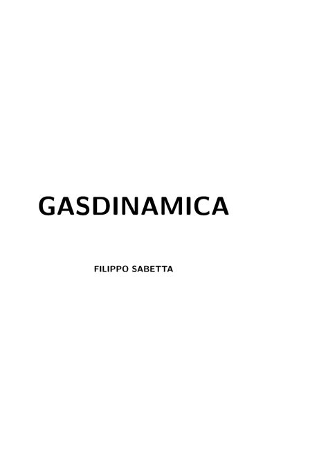 Gasdinamica Filippo Sabetta Z Lib Gasdinamica Filippo Sabetta