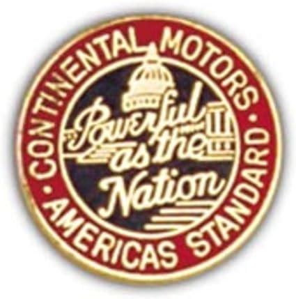 Amazon.com: Continental Motors Logo Pin 1": Clothing