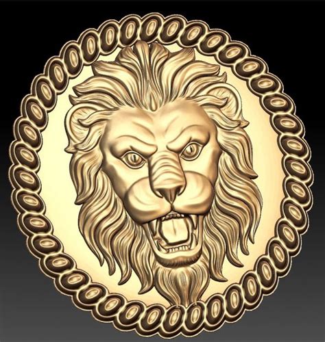 Lion Head D Relief Model Stl File Free Dezin Info