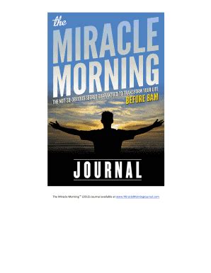 Miracle Morning Journal Pdf - Fill and Sign Printable Template Online