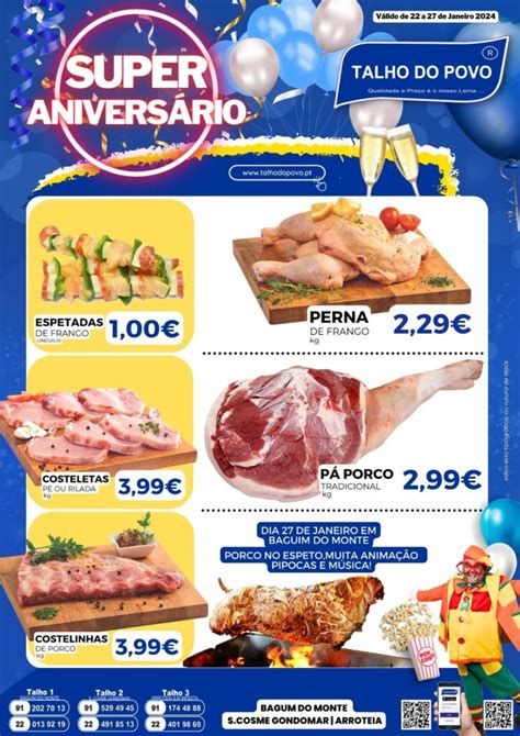 Promoções 22 a 27 de Janeiro 2024 Super Aniversário Talho do Povo