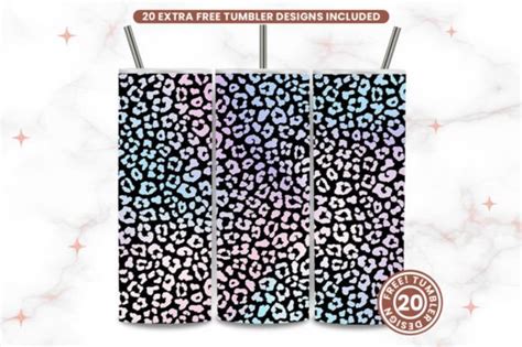 Leopard Print Tumbler Wrap Sublimation Graphic By Designscotch