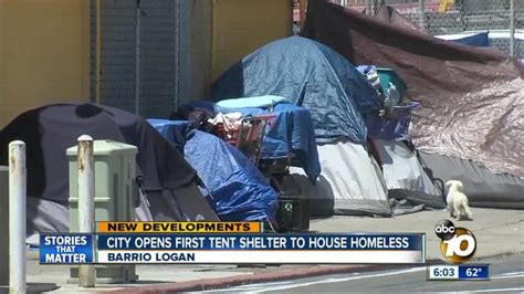 San Diego Opens First Of Three Tents To House Homeless