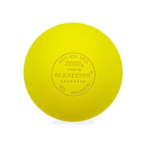 Gladiator Lacrosse® Single Official Lacrosse Ball – Yellow