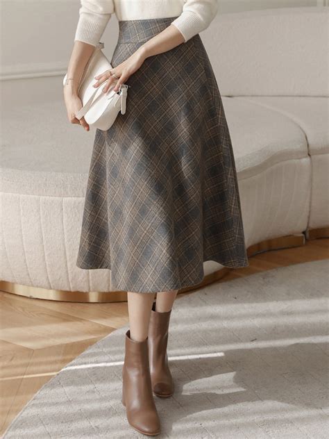 Wool Midi Skirt Wool Skirt Winter Wool Skirt A Line Wool Etsy