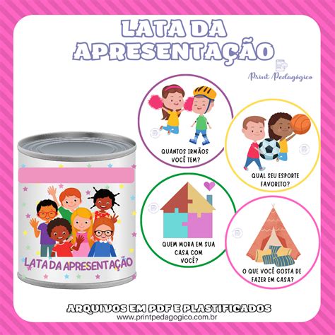 Lata Da Apresenta O Print Pedag Gico