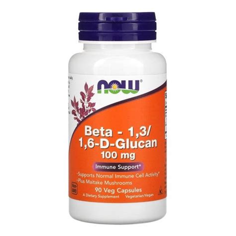 Beta d glucan 1 3 1 6 100 Mg Maitake Mushorrom 90 Cápsulas Submarino