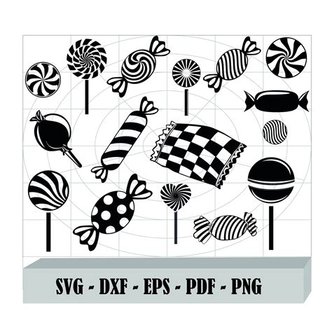 Candy SVG Bundle Candy SVG Candy Clipart Candy Cut Files - Etsy