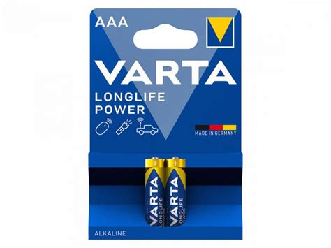 Varta 2x Longlife Power AAA Batterijen