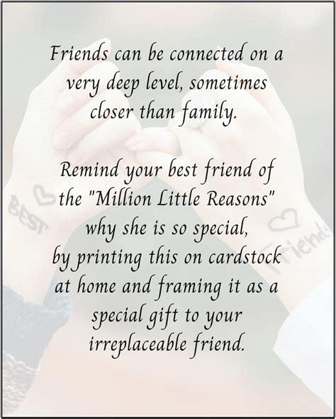 A Million Little Reasons Friend Poem Best Friend Poem Friendship Poem Girlfriend Poem