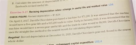 Solved Calculate The Amount Of Depreciation To Ue Chegg