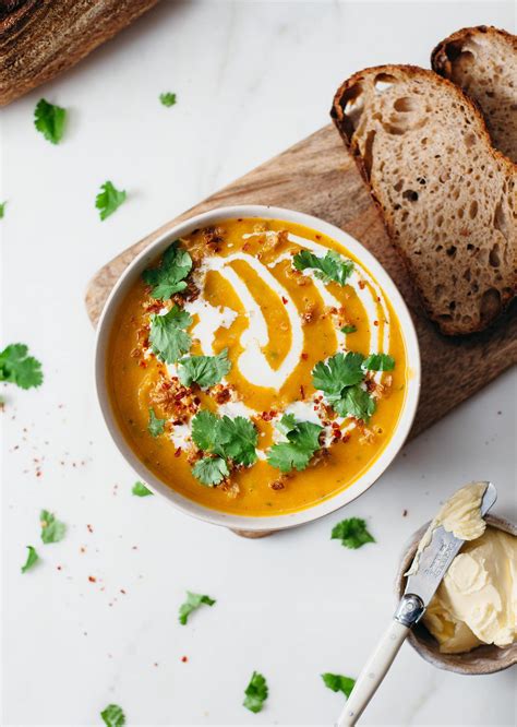 Roast Carrot Coriander Soup So Vegan