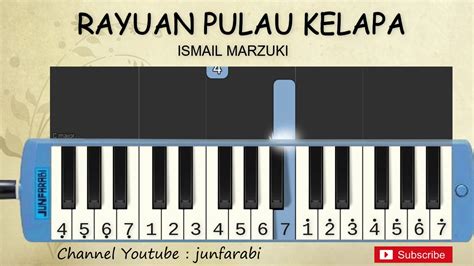 Not Pianika Rayuan Pulau Kelapa Tutorial Pianika Youtube