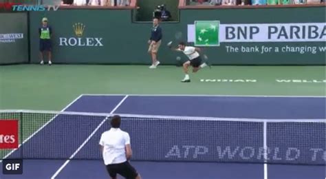 Magical Forehand Passing Shot By Roger Federer