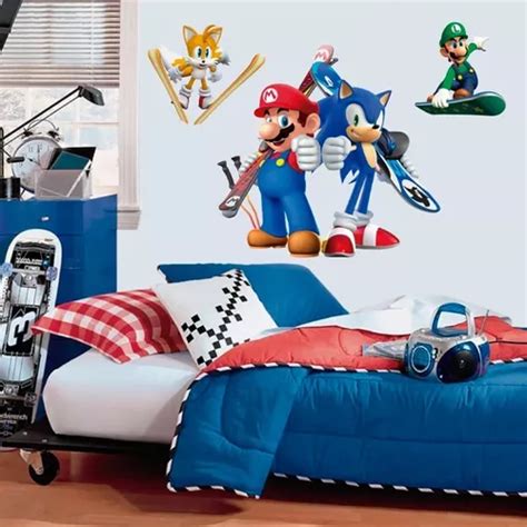 Vinil Decorativo Mario Bros Luigi Sonic Y Tales Stickers