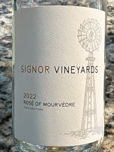 Signor Vineyards Rosé of Mourvèdre Vivino US