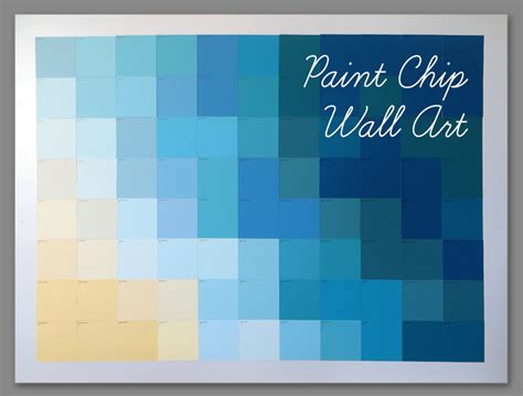 Diy Paint Chip Wall Art