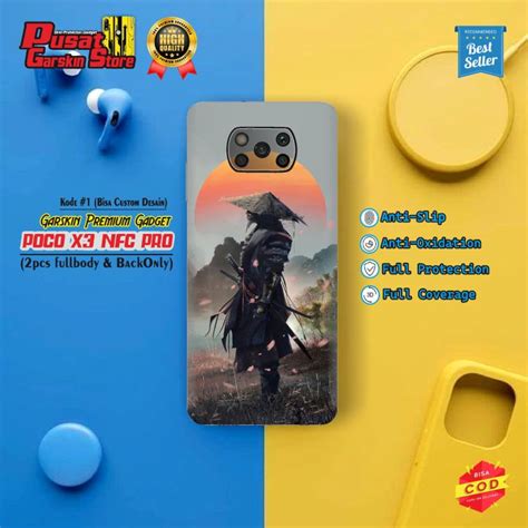 Garskin Poco X Pro Nfc Skin Premium Motif Anime Bisa Custom Isi Pcs