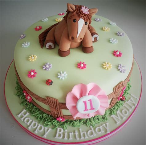 Girly horse birthday cake by Little Aardvark Cakery (www ...