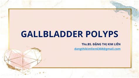 Gallbladder Polyps điều Trị Polyp Túi Mậtpdf Free Download