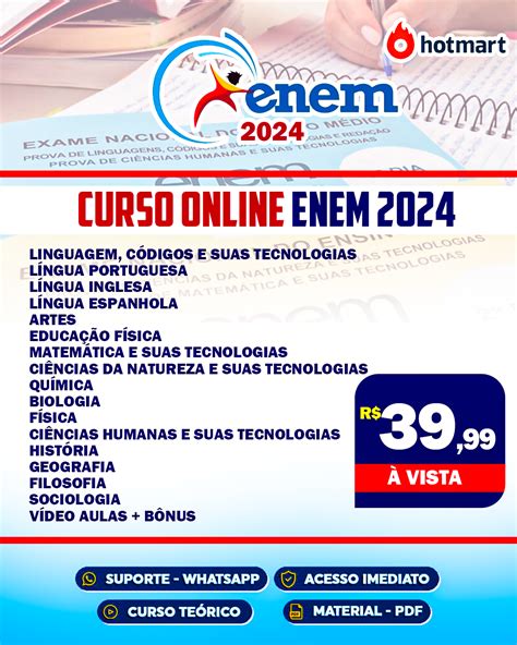 Curso Enem Online Melhor - CURSO ONLINE ENEM 2024 - CONCURSOS ONLINE | Hotmart