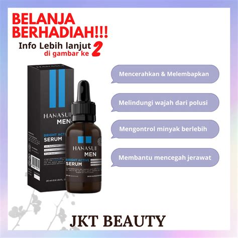 Jual HANASUI MEN BRIGHT ACTIVE SERUM SERUM MEN HANASUI ORIGINAL Dan