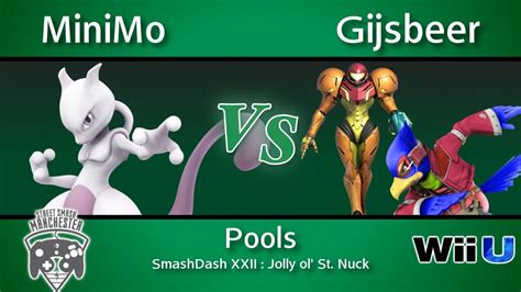 Smashdash Xxii Minimo Mewtwo Vs Gijsbeer Samus Falco Pools