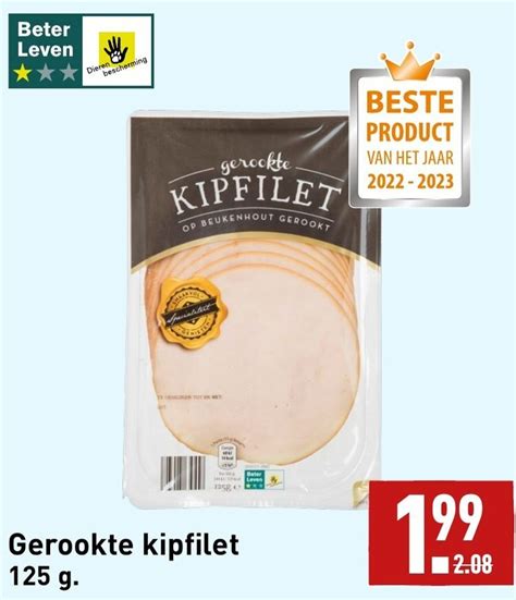 Gerookte Kipfilet 125g Aanbieding Bij Aldi