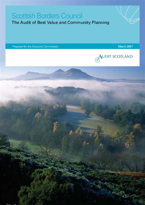 Scottish Borders Council The Audit Of Best Value And Community