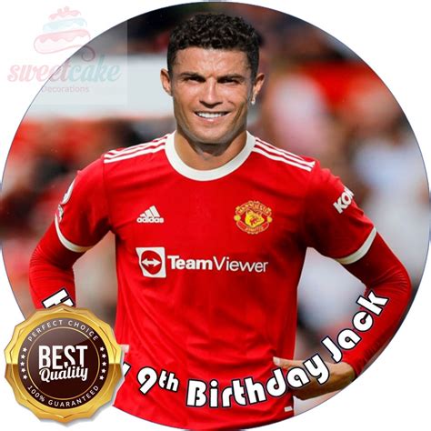 Cristiano Ronaldo Cr7 Cake Topper Personalised Edible Icing Or Wafer