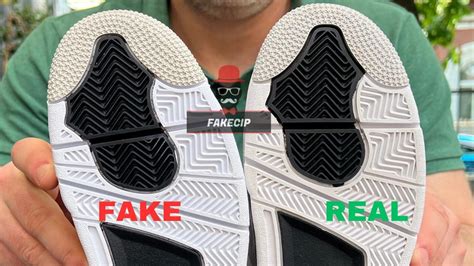 Fake vs Real Nike Air Jordan 4 Retro Military Black : r/fakecip