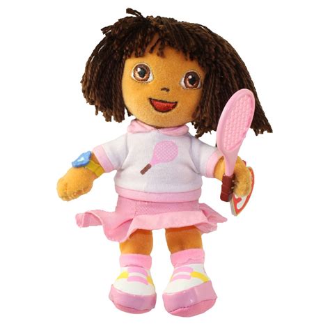 Ty Beanie Baby Dora The Explorer Dora Del Tenis Version 7 Inch