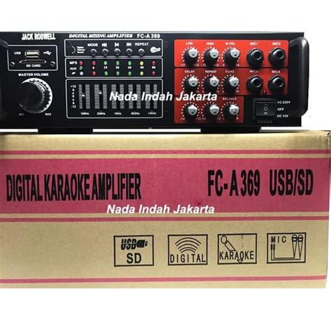 Jual Power Amplifier JACK RODWELL FC A 369 USB Bluetooth Shopee Indonesia