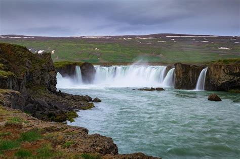 Premium Photo Godafoss Waterfall In Iceland One Of The Most Famous