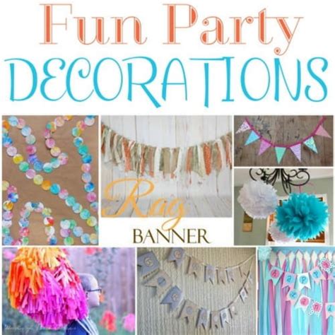 How to Make Fun Party Decorations - The Crafty Blog Stalker