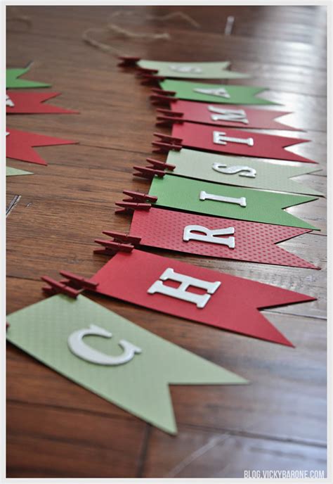 Diy Merry Christmas Garland Vicky Barone