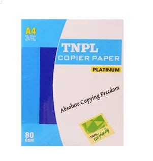 White TNPL Copier Paper PLATINUM A4 At Rs 236 Ream In Chennai ID