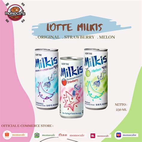 Lotte Milkis Original 250 Ml Minuman Korea Soda Susu Halal Shopee