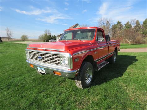 Lot 15f 1972 Chevrolet C20 Cheyenne 4x4 Pickup Vanderbrink Auctions