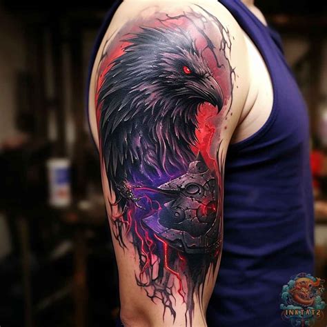 The Mysterious and Mythical Meanings Behind the Iconic Raven Tattoo: 57 ...