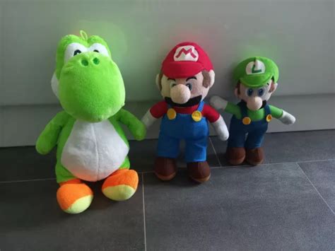 NINTENDO SUPER MARIO Luigi And Yoshi Plush Soft Toys 16 00 PicClick UK