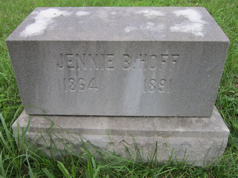 Jennie Bartlett Hoff M Morial Find A Grave