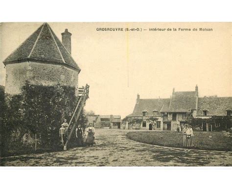 Carte Postale Ancienne 78 GROSROUVRE La Ferme De Moisan 1923 Cartes