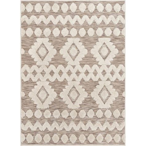 Well Woven Bellagio Chiara Tribal Moroccan Beige Ft In X Ft