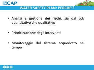 Learly Warning System In Acquedotto E Il Water Safety Plan Per La