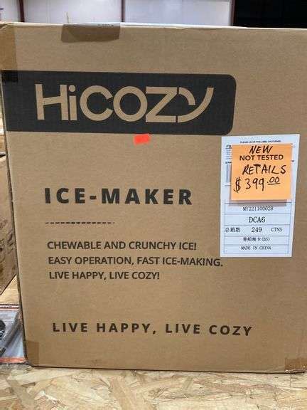 Hicozy Dual Mode Nugget Ice Maker Countertop Compact Crushed Ice Maker