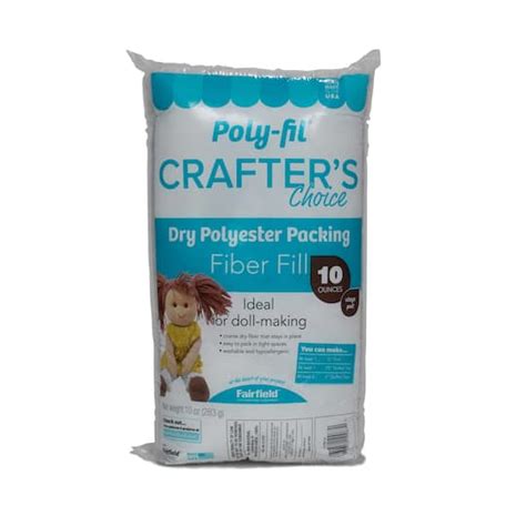 Poly Fil® Crafters Choice® Dry Polyester Packing Fiber Fill 10oz