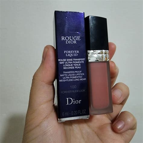 Dior Rouge Forever Liquid Shade 100 Forever Nude Look On Carousell